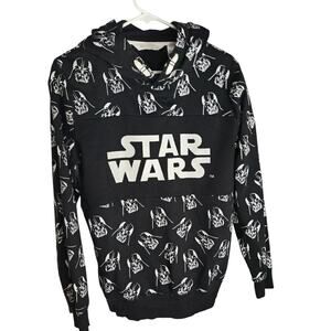 H&M x Star Wars Men's Black Long Sleeve Hoodie Sweatshirt | Small